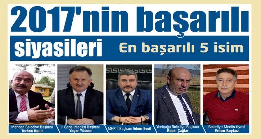 2017 yılının başarılı siyasileri