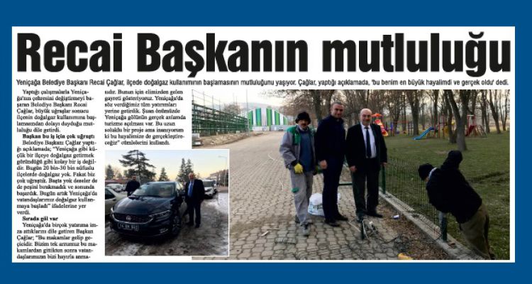 Recai Başkanın mutluluğu