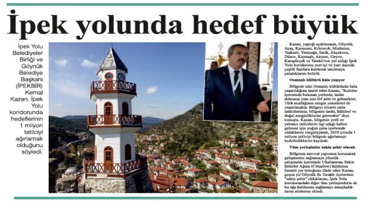 İpek yolunda hedef büyük