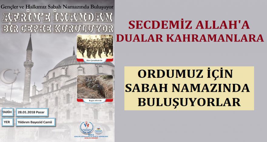 DUALAR BÜYÜK TÜRK ORDUSU İÇİN