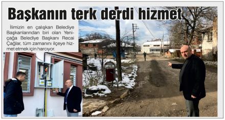 Başkanın terk derdi hizmet