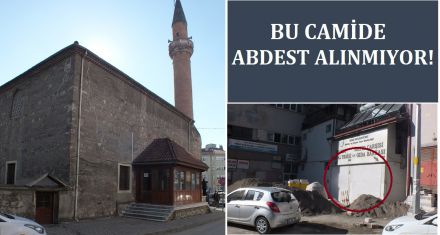 BU CAMİDE ABDEST ALINMIYOR 