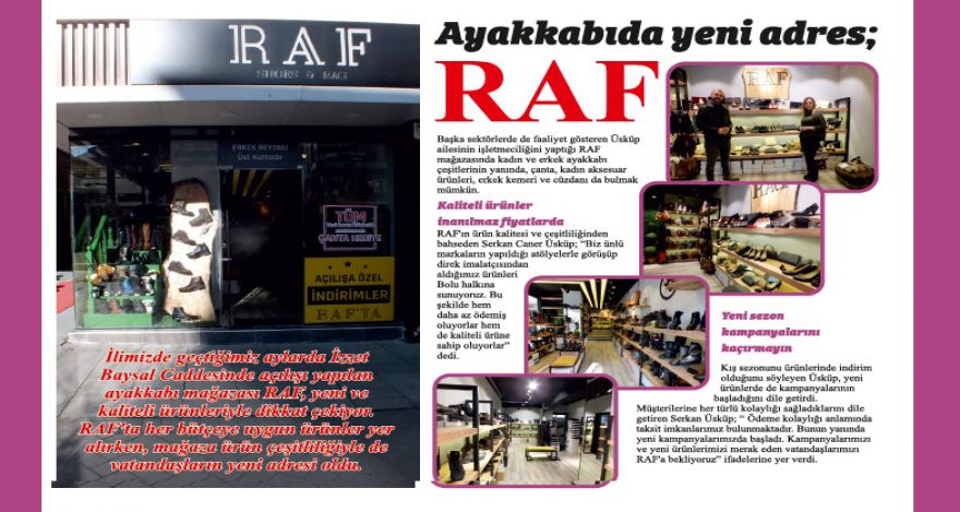Ayakkabıda yeni adres; RAF