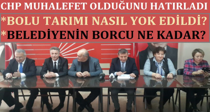 CHP KENDİNE GELMEYE BAŞLADI