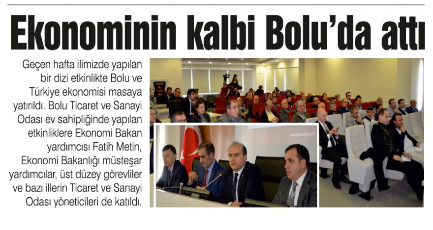 Ekonominin kalbi Bolu'da attı