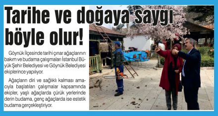 Tarihe ve doğaya saygı böyle olur 