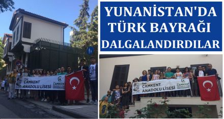 Yunanistan'da TÜRK Bayrağı Dalgalandırdılar 