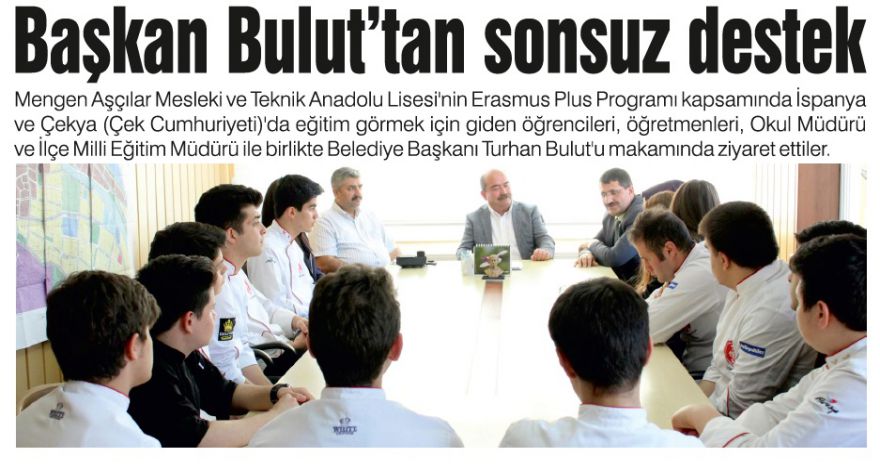 Başkan Bulut'tan sonsuz destek