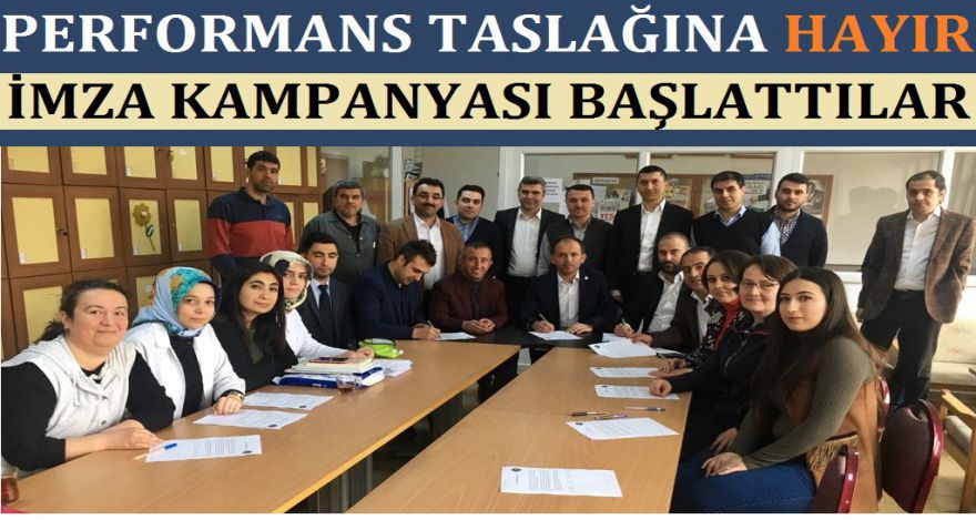 PERFORMANS TASLAĞINA HAYIR