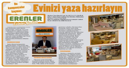 Evinizi yaza hazırlayın