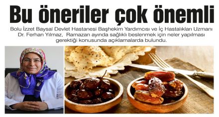 Bu öneriler çok önemli 
