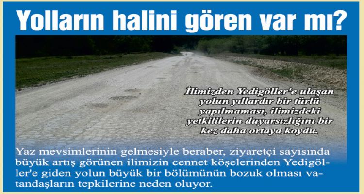 Yolların halini gören var mı?