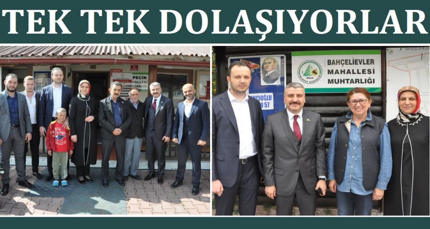 TEK TEK DOLAŞIYORLAR