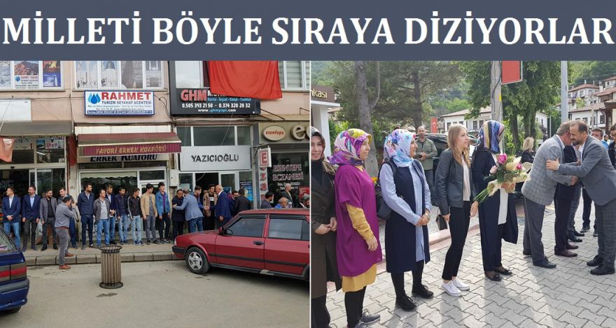 Milleti böyle sıraya diziyorlar