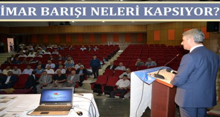 İMAR BARIŞI NASIL OLACAK?  