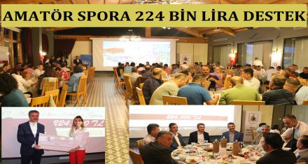 Amatör spora 224 bin lira destek