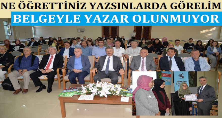 NE ÖĞRETTİNİZ YAZSINLAR DA GÖRELİM