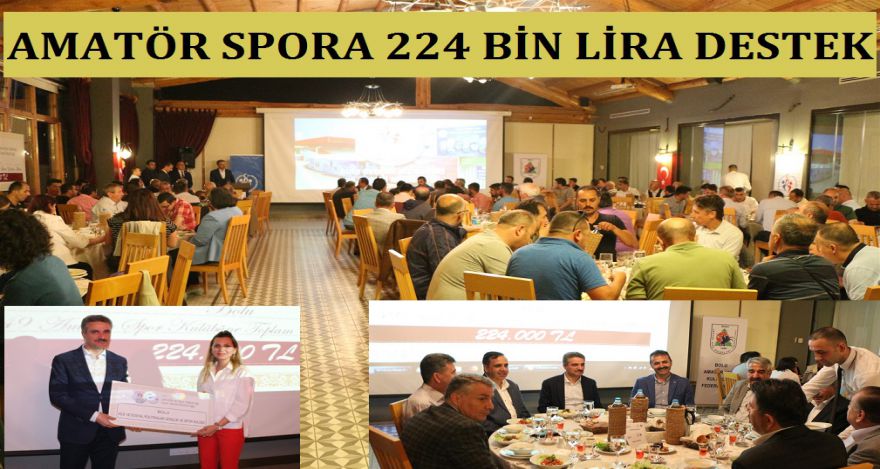 Amatör spora 224 bin lira destek
