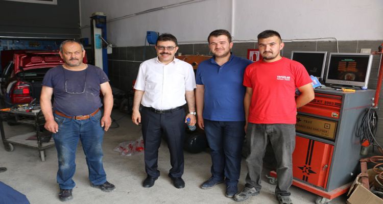 SANAYİ ESNAFINDAN OY İSTEDİLER