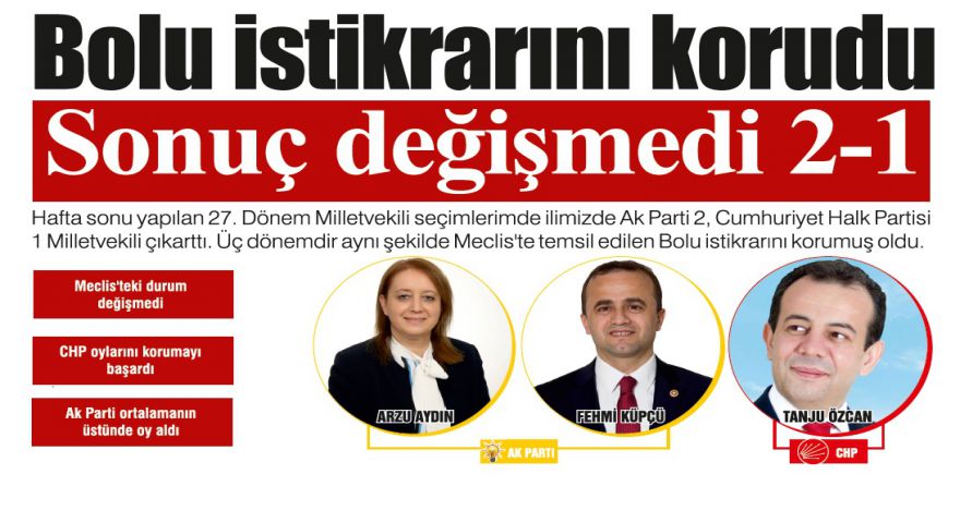 Sonuç değişmedi 2-1