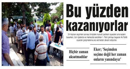 Bu yüzden kazanıyorlar