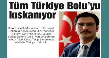 Tüm Türkiye Bolu'yu kıskanıyor 