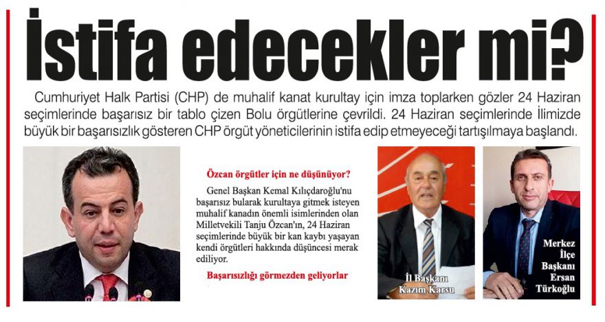 İstifa edecekler mi?