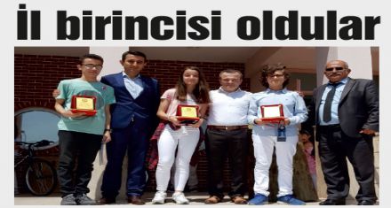 İl birincisi oldular 