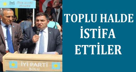 TOPLU HALDE İSTİFA ETTİLER 