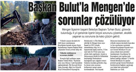 Başkan Bulut'la sorunlar çözülüyor