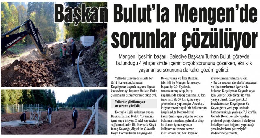 Başkan Bulut'la sorunlar çözülüyor