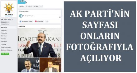 AK PARTİ'NİN SAYFASI ONLARIN FOTOĞRAFIYLA AÇILIYOR