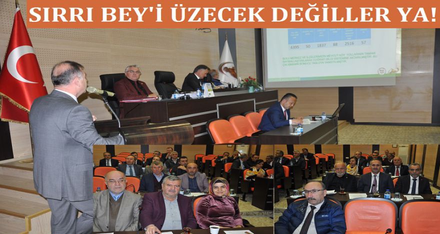SIRRI BEY'İ ÜZECEK DEĞİLLER YA!
