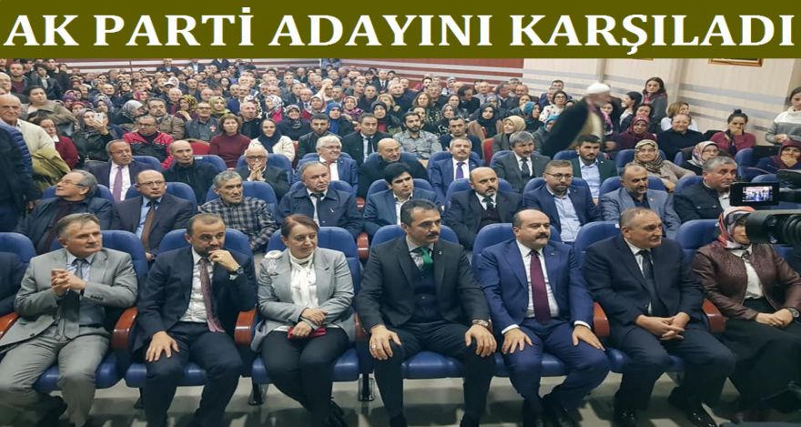 Ak parti adayını karşıladı