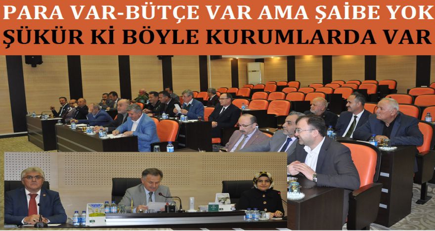 PARA VAR BÜTÇE VAR AMA ŞAİBE YOK