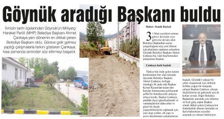 Göynük aradığı Başkanı buldu