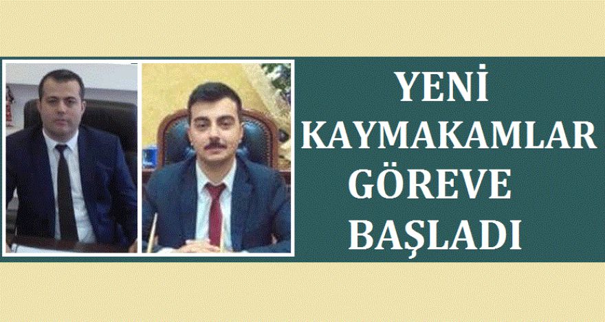 KAYMAKAMLAR GÖRE BAŞLADI