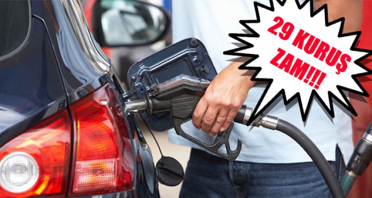 MOTORİNE 29 KURUŞLUK ZAM