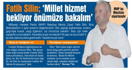 MHP bu Meclisin sigortasıdır