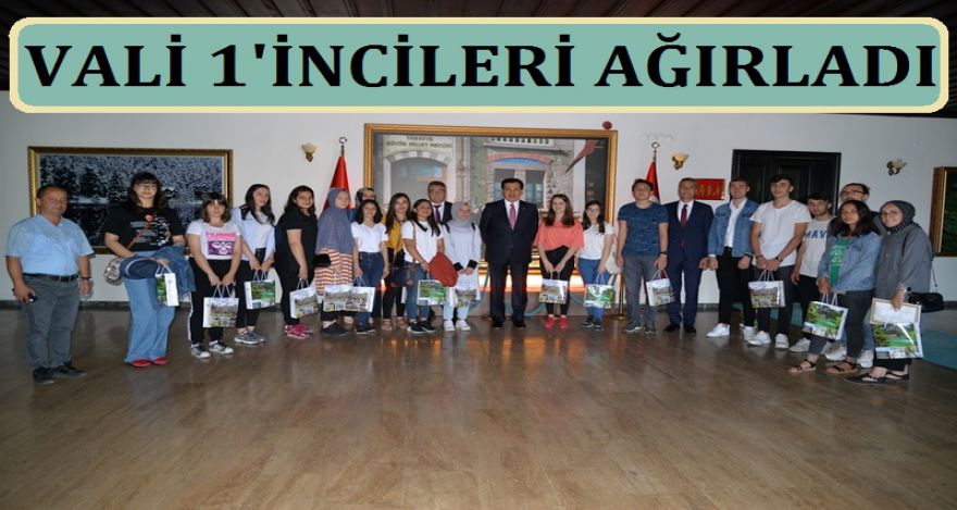Vali birincileri ağırladı