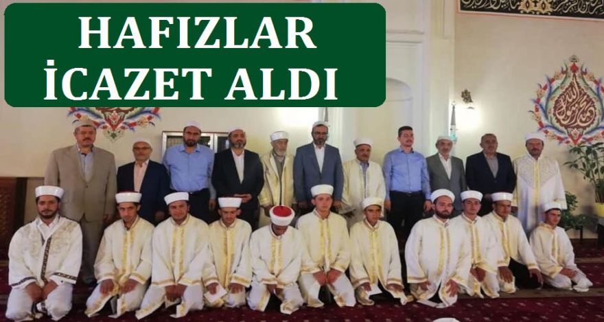 DÖRTDİVANLI HAFIZLAR İCAZET ALDI