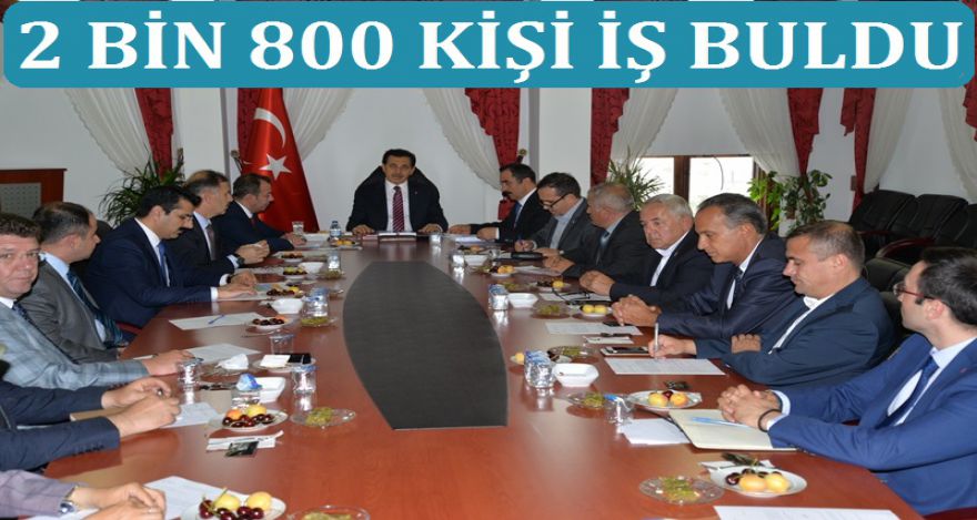 2 BİN 800 KİŞİYE İŞ BULDULAR