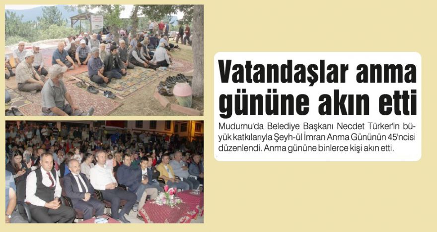 Vatandaşlar anma gününe akın etti