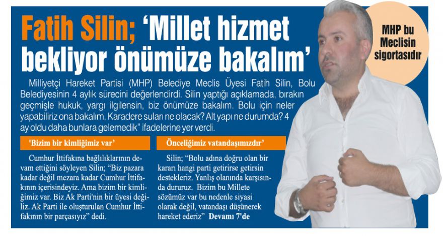 MHP bu Meclisin sigortasıdır
