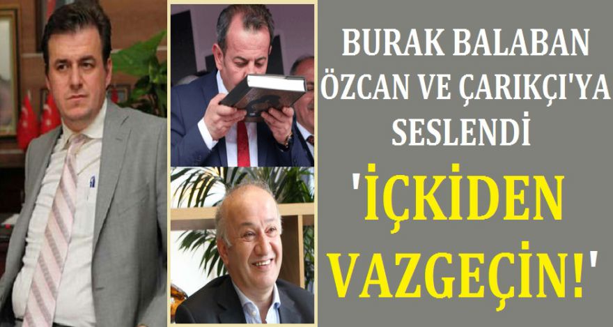 BALABAN BAŞKAN ÖZCAN VE ÇARIKÇIYA SESLENDİ