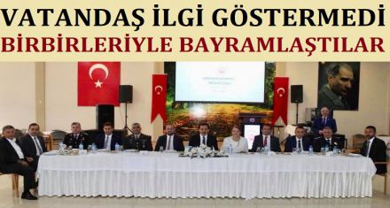 BİRBİRLERİYLE BAYRAMLAŞTILAR