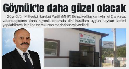 Göynük'te daha güzel olacak 