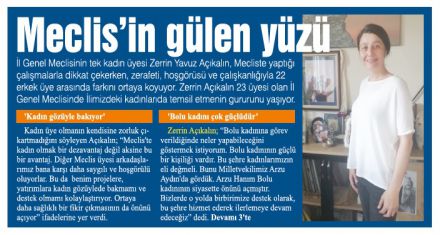Bolu'ya kadın gözüyle bakıyor