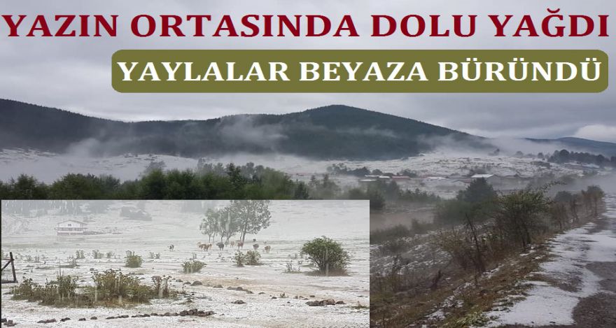 YAZ ORTASINDA DOLU YAĞDI