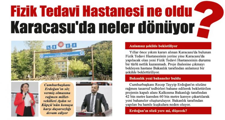 Fizik Tedavi Hastanesinin üzerinde neler dönüyor?